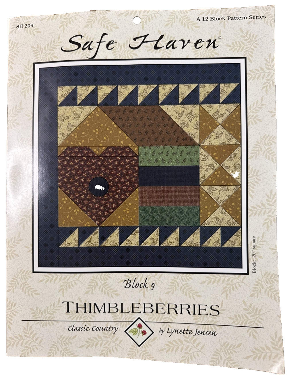 Thimbleberries Safe Haven Quilt Pattern Block 9 SH209 Lynette Jensen DIY Craft